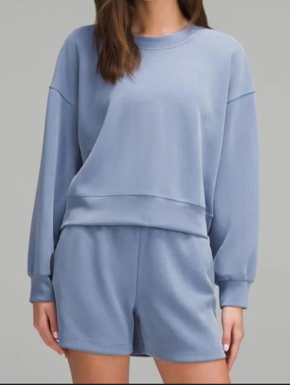 Lululemon Softstreme Perfectly Oversized Cropped Crew Size 2
